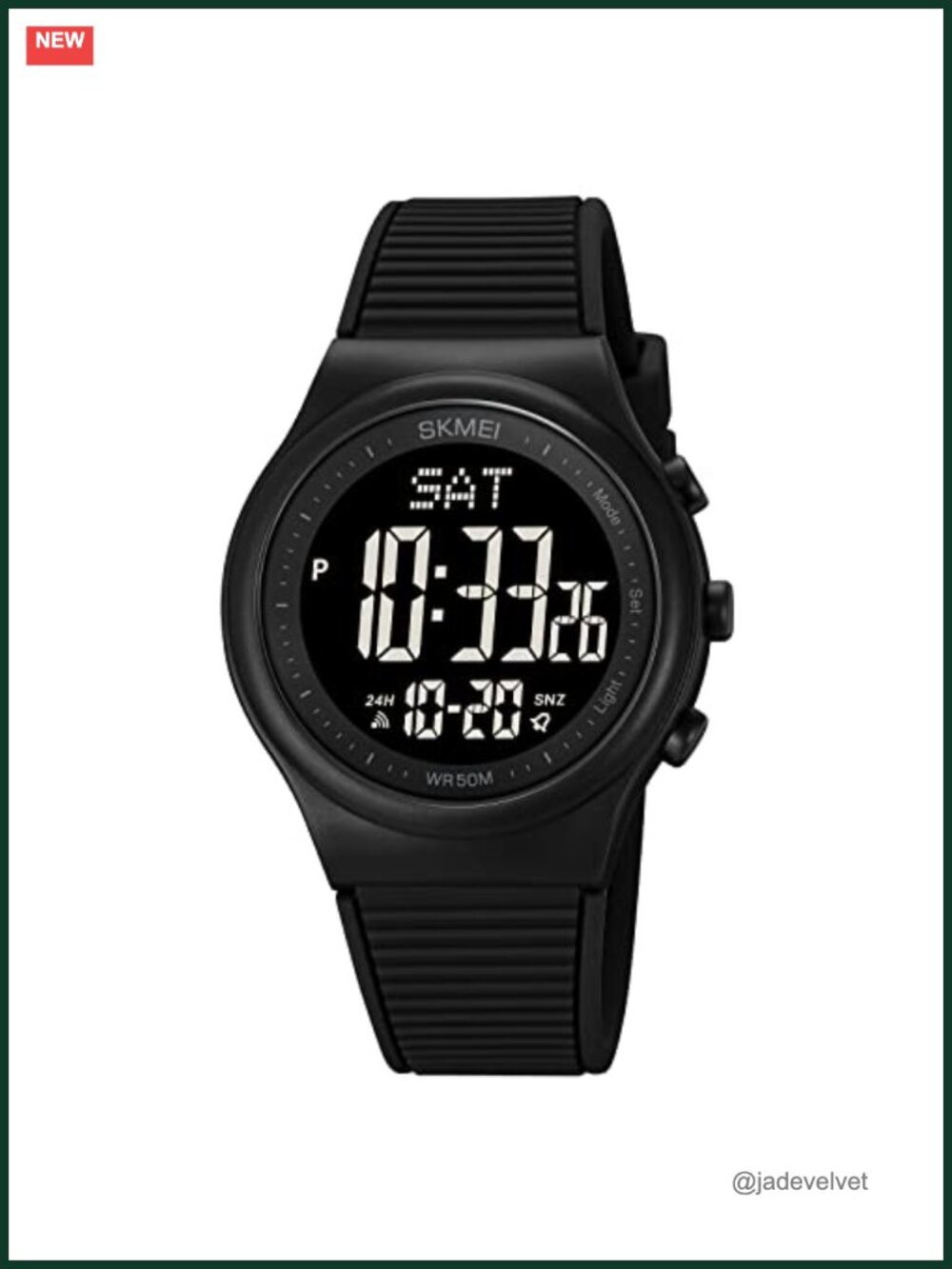 Digital Watch Waterproof Silicone Strap Sports Stopwatch Unisex Casual